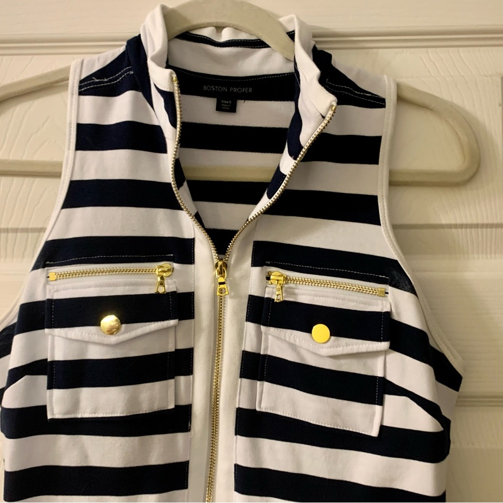 Nautical Navy + White Dress